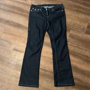 Dark Wash low rise True Religion Jeans 31